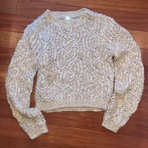 NWOT Garage tan knit sweater